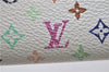 Louis Vuitton Monogram Multicolor Multicles 4 Key Case M93731 White Pink 0245D