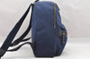 Authentic BURBERRY BLUE LABEL Vintage Backpack Nylon Leather Navy Blue 0249I