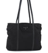 Authentic PRADA Nylon Leather Shoulder Tote Bag Black 0250D