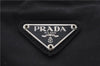 Authentic PRADA Nylon Leather Shoulder Tote Bag Black 0250D