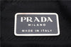 Authentic PRADA Nylon Leather Shoulder Tote Bag Black 0250D