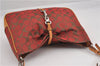 Authentic COACH Signature Shoulder Hand Bag Purse Canvas Leather Red Brown 0250G