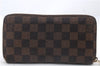 Authentic Louis Vuitton Damier Zippy Wallet Long Purse N60015 LV 0252D