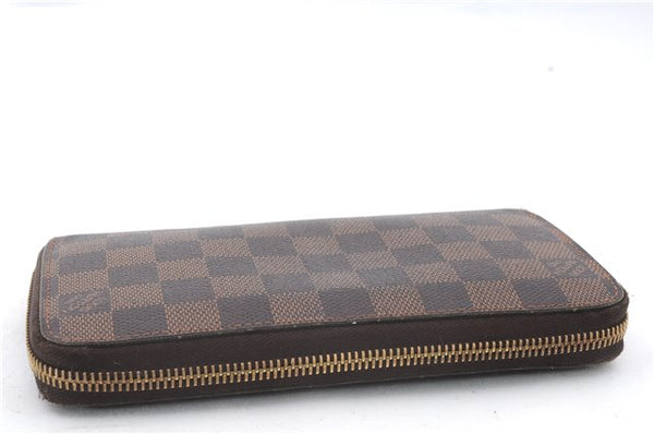 Authentic Louis Vuitton Damier Zippy Wallet Long Purse N60015 LV 0252D