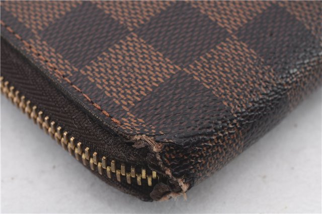 Authentic Louis Vuitton Damier Zippy Wallet Long Purse N60015 LV 0252D