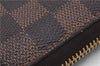 Authentic Louis Vuitton Damier Zippy Wallet Long Purse N60015 LV 0252D