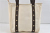 Authentic Louis Vuitton Antigua Cabas MM Tote Bag White Brown M40036 LV 0253D