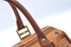 Authentic MCM Visetos Leather Vintage Shoulder Hand Boston Bag Brown 0253E