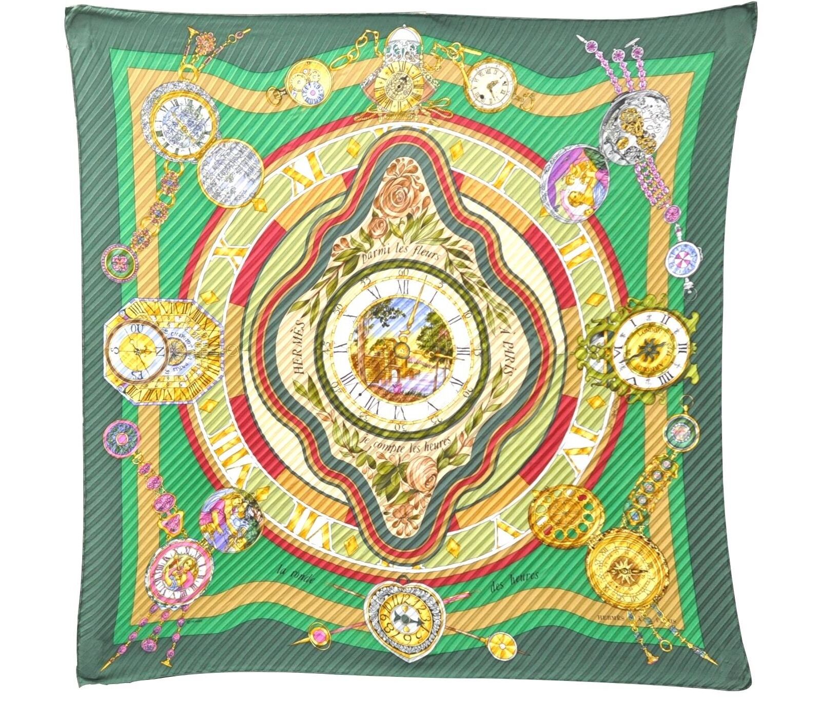 Authentic HERMES Pleats Scarf 