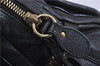 Authentic Chloe Paraty Medium 2Way Shoulder Hand Bag Purse Leather Black 0257G