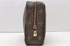 Auth Louis Vuitton Monogram Trousse Toilette 23 Clutch Hand Bag M47524 LV 0258D