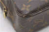 Auth Louis Vuitton Monogram Trousse Toilette 23 Clutch Hand Bag M47524 LV 0258D