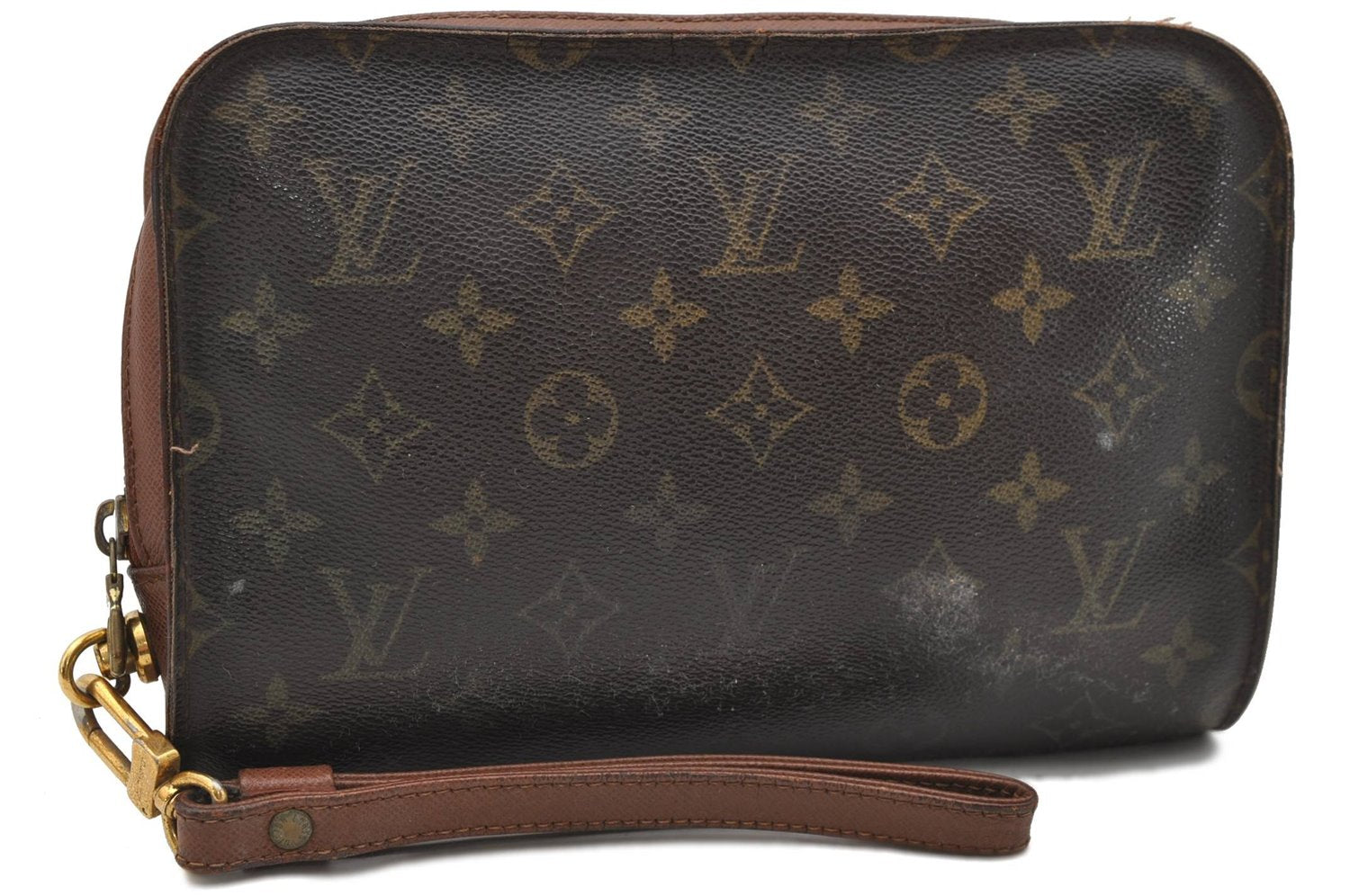 Authentic Louis Vuitton Monogram Orsay Clutch Hand Bag M51790 LV 0259D