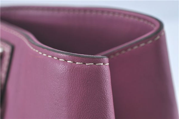 Authentic COACH Signature Shoulder Tote Bag PVC Leather F15707 Beige Pink 0259E