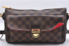 Authentic Louis Vuitton Damier Ravello GM Shoulder Cross Bag N60006 LV 0259F