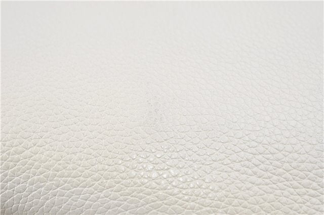 Auth COACH 2Way Shoulder Cross Body Clutch Bag Purse Leather F38273 White 0262E