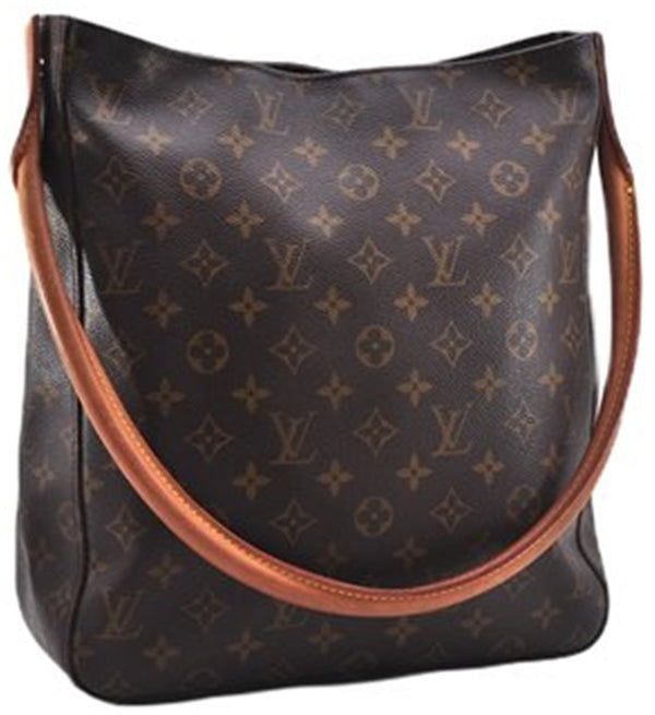 Authentic Louis Vuitton Monogram Looping GM Shoulder Bag M51145 LV 0262F