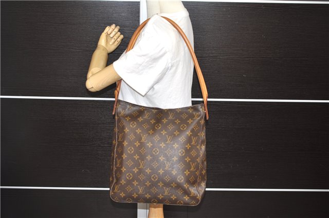 Authentic Louis Vuitton Monogram Looping GM Shoulder Bag M51145 LV 0262F