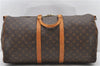 Auth Louis Vuitton Monogram Keepall Bandouliere 55 Boston Bag M41414 LV 0263D