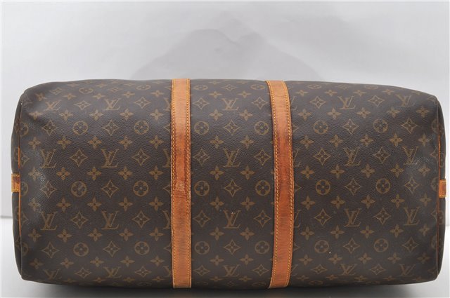 Auth Louis Vuitton Monogram Keepall Bandouliere 55 Boston Bag M41414 LV 0263D