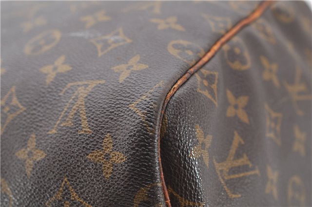 Auth Louis Vuitton Monogram Keepall Bandouliere 55 Boston Bag M41414 LV 0263D