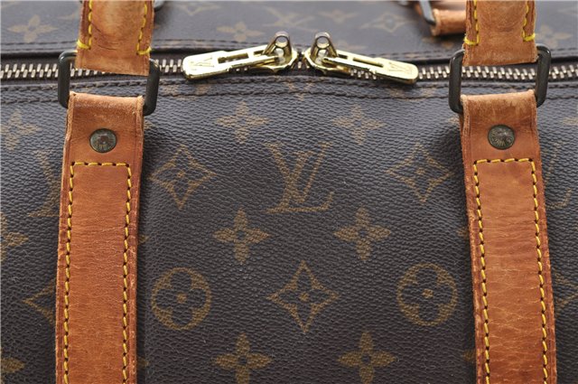 Auth Louis Vuitton Monogram Keepall Bandouliere 55 Boston Bag M41414 LV 0263D