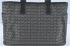 Authentic COACH Mini Signature Shoulder Tote Bag Canvas Leather 5707 Black 0264E