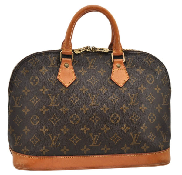 Authentic Louis Vuitton Monogram Alma Hand Bag Purse M51130 LV 0265F