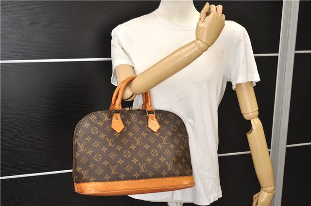 Authentic Louis Vuitton Monogram Alma Hand Bag Purse M51130 LV 0265F