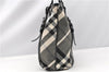 Authentic BURBERRY Vintage Nylon Enamel Shoulder Tote Bag Gray 0265G