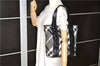 Authentic BURBERRY Vintage Nylon Enamel Shoulder Tote Bag Gray 0265G