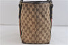 Auth GUCCI Web Sherry Line Shoulder Tote Bag Canvas Leather 137396 Brown 0266D