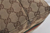 Auth GUCCI Web Sherry Line Shoulder Tote Bag Canvas Leather 137396 Brown 0266D