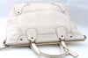 Authentic COACH Shoulder Tote Bag Purse Leather White 0266E