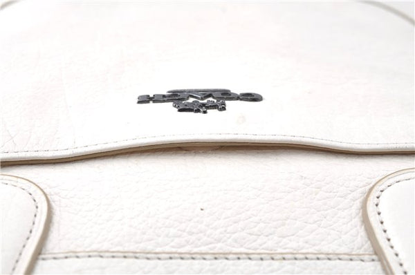 Authentic COACH Shoulder Tote Bag Purse Leather White 0266E