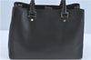 Authentic Michael Kors 2Way Shoulder Hand Bag Purse Leather Black 0270E