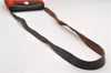 Auth HERMES Her Bag TPM 2 In 1 2Way Shoulder Bag Canvas Leather Orange 0270F