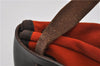 Auth HERMES Her Bag TPM 2 In 1 2Way Shoulder Bag Canvas Leather Orange 0270F
