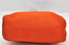 Auth HERMES Her Bag TPM 2 In 1 2Way Shoulder Bag Canvas Leather Orange 0270F