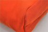 Auth HERMES Her Bag TPM 2 In 1 2Way Shoulder Bag Canvas Leather Orange 0270F
