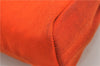 Auth HERMES Her Bag TPM 2 In 1 2Way Shoulder Bag Canvas Leather Orange 0270F