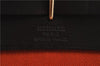 Auth HERMES Her Bag TPM 2 In 1 2Way Shoulder Bag Canvas Leather Orange 0270F