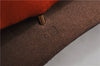 Auth HERMES Her Bag TPM 2 In 1 2Way Shoulder Bag Canvas Leather Orange 0270F