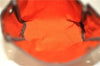 Auth HERMES Her Bag TPM 2 In 1 2Way Shoulder Bag Canvas Leather Orange 0270F