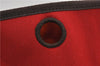 Auth HERMES Her Bag TPM 2 In 1 2Way Shoulder Bag Canvas Leather Orange 0270F