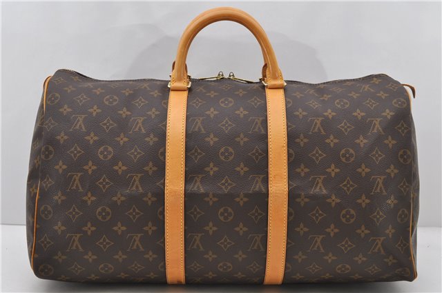 Authentic Louis Vuitton Monogram Keepall 50 Boston Bag M41426 LV 0271D