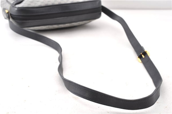 Authentic GUCCI Micro GG PVC Leather Shoulder Cross Body Bag Purse Navy 0271G