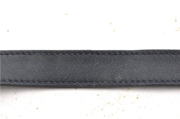 Authentic GUCCI Micro GG PVC Leather Shoulder Cross Body Bag Purse Navy 0271G