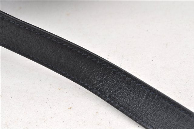 Authentic GUCCI Micro GG PVC Leather Shoulder Cross Body Bag Purse Navy 0271G