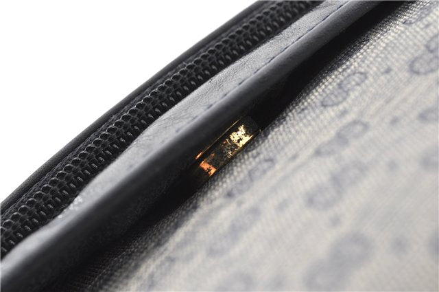 Authentic GUCCI Micro GG PVC Leather Shoulder Cross Body Bag Purse Navy 0271G